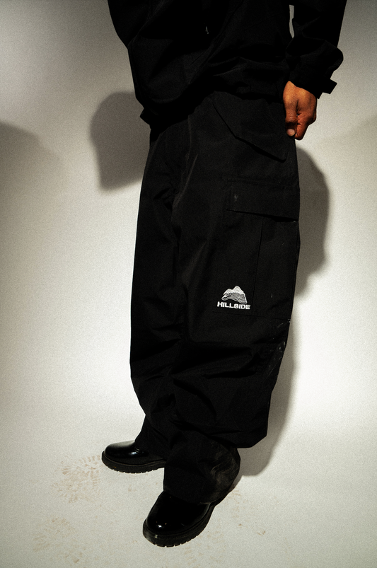 Black Waterproof Cargos